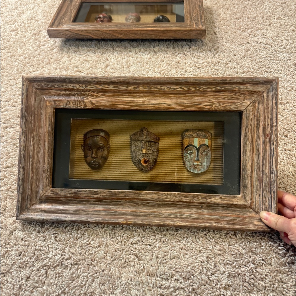 Vintage Tribal Masks Shadow Box
- Dennis East 2002 - Ethnic Wall
Art